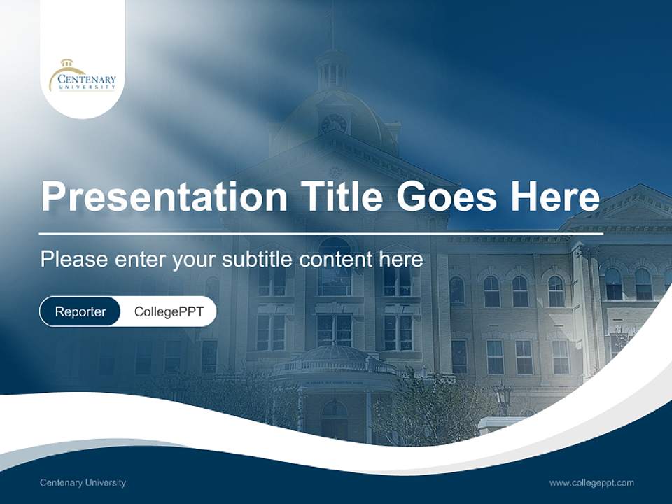 Centenary University Lecture Sharing and Networking Event PPT Template4:3 ratio PPT effect preview image4