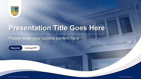 Chamberlain University-Virginia Lecture Sharing and Networking Event PPT Template