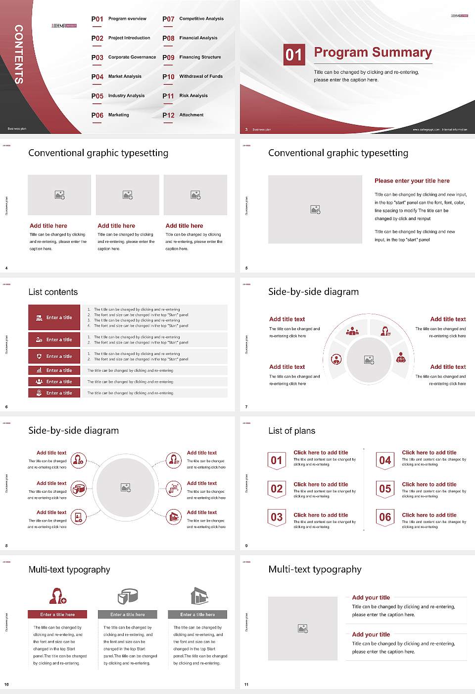 IIHMR University Competition/Entrepreneurship Contest PPT Template16:9 ratio PPT effect preview image2
