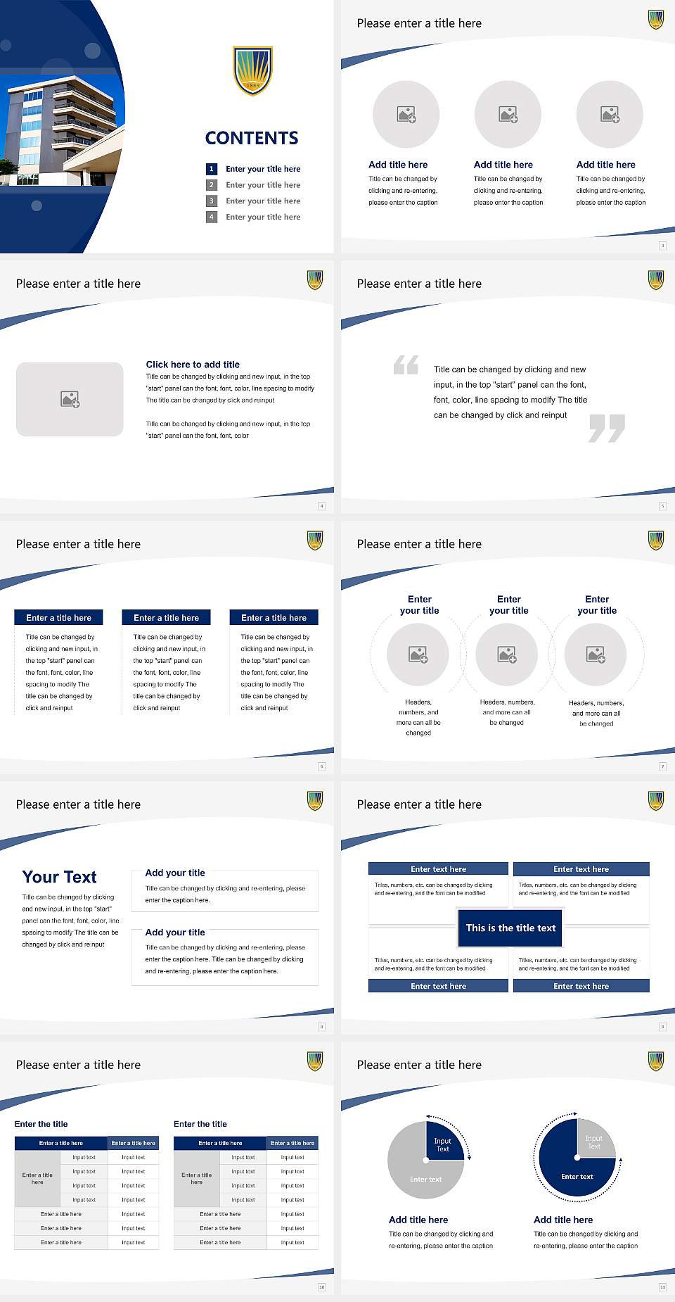 Chamberlain University – New Orleans Course/Courseware Creation PPT Template4:3 ratio PPT effect preview image2
