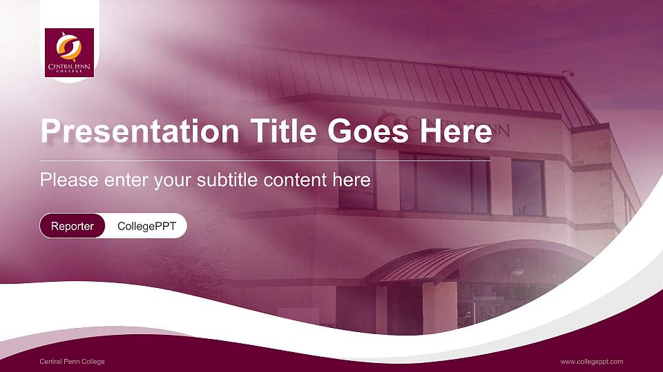 Central Penn College Lecture Sharing and Networking Event PPT Template16:9 ratio PPT effect preview image