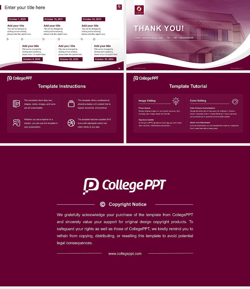 Central Penn College Lecture Sharing and Networking Event PPT Template16:9 ratio PPT effect preview image4