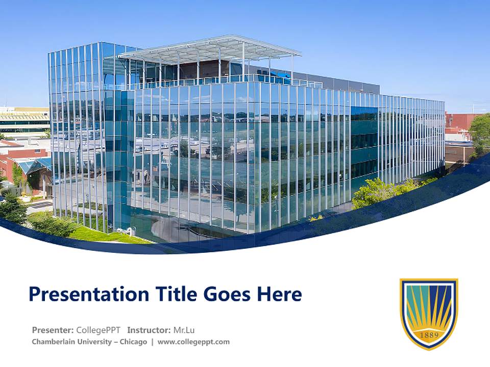 Chamberlain University – Chicago Course/Courseware Creation PPT Template4:3 ratio PPT effect preview image5