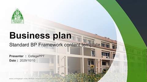 Bidhan Chandra Krishi Vishwavidyalaya Competition/Entrepreneurship Contest PPT Template