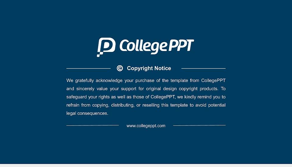 Champlain College General Purpose PPT Template16:9 ratio PPT effect preview image6