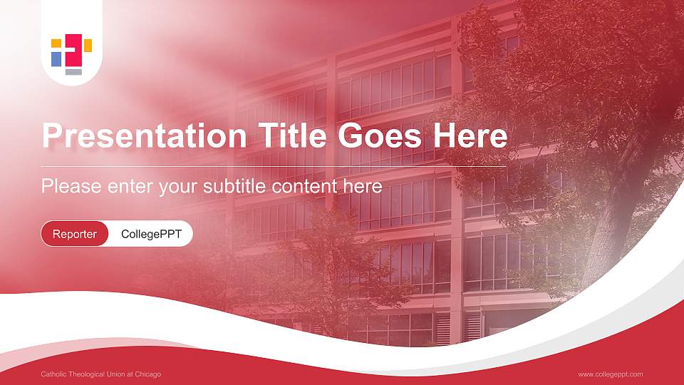 Catholic Theological Union at Chicago Lecture Sharing and Networking Event PPT Template16:9 ratio PPT effect preview image