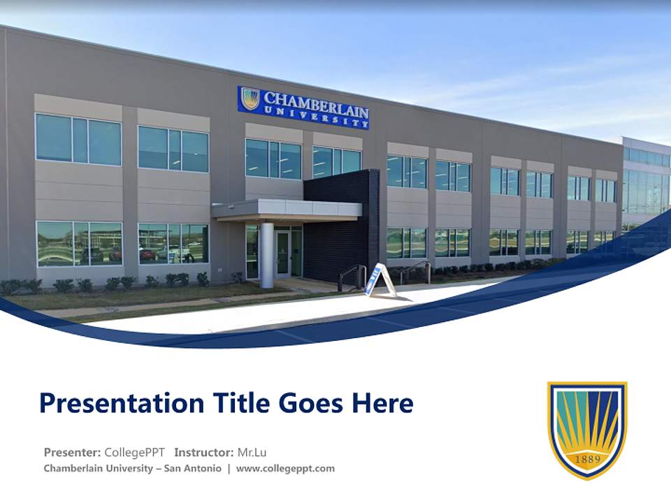 Chamberlain University – San Antonio Course/Courseware Creation PPT Template4:3 ratio PPT effect preview image5