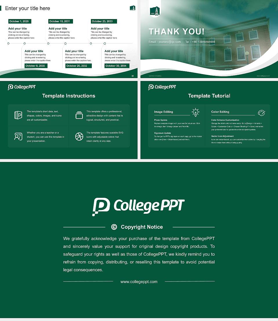 Castleton University Lecture Sharing and Networking Event PPT Template16:9 ratio PPT effect preview image4