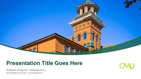 Central Methodist University Course/Courseware Creation PPT Template