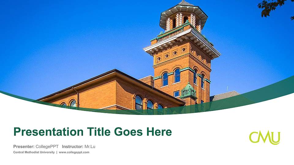Central Methodist University Course/Courseware Creation PPT Template16:9 ratio PPT effect preview image