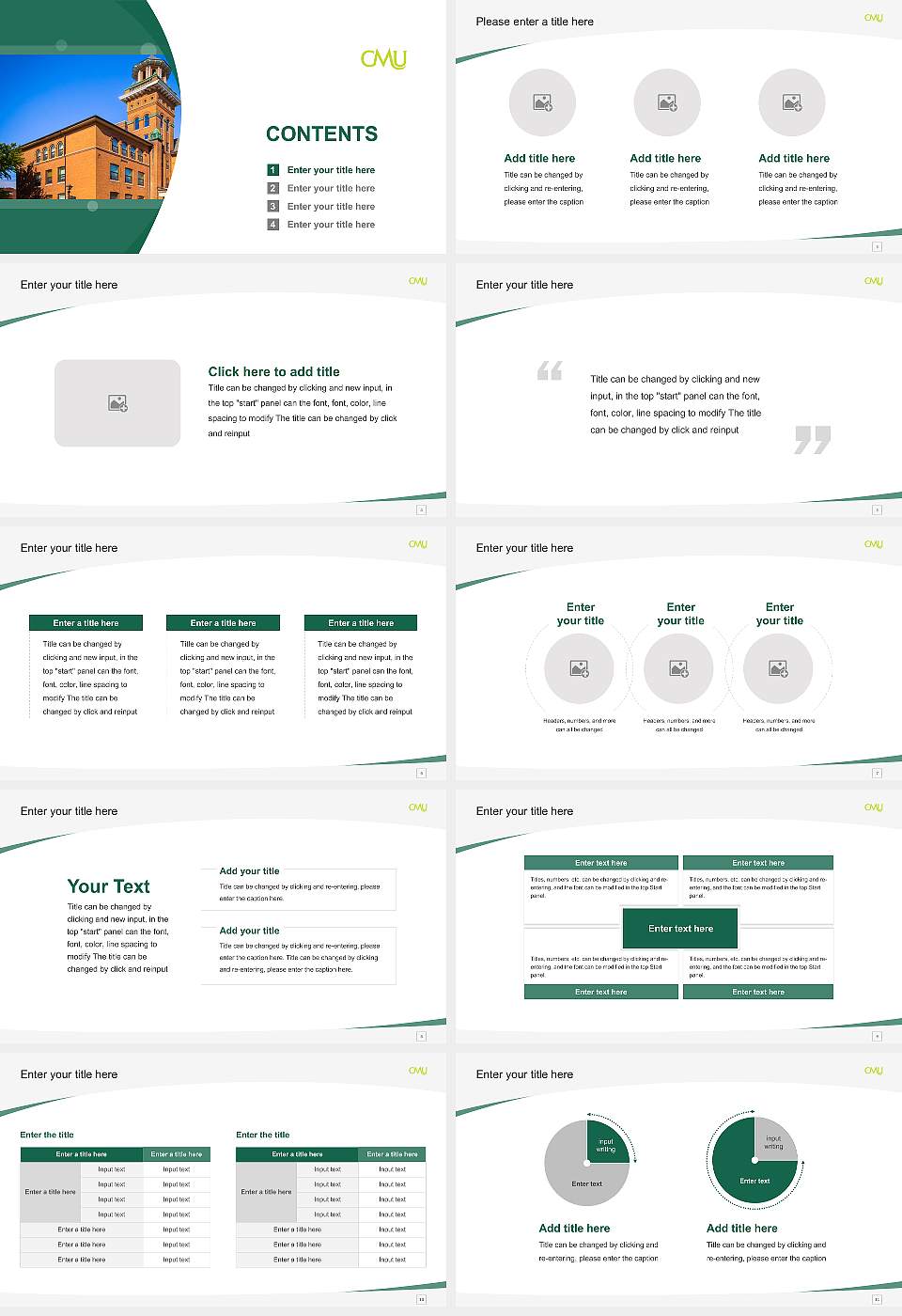 Central Methodist University Course/Courseware Creation PPT Template16:9 ratio PPT effect preview image2