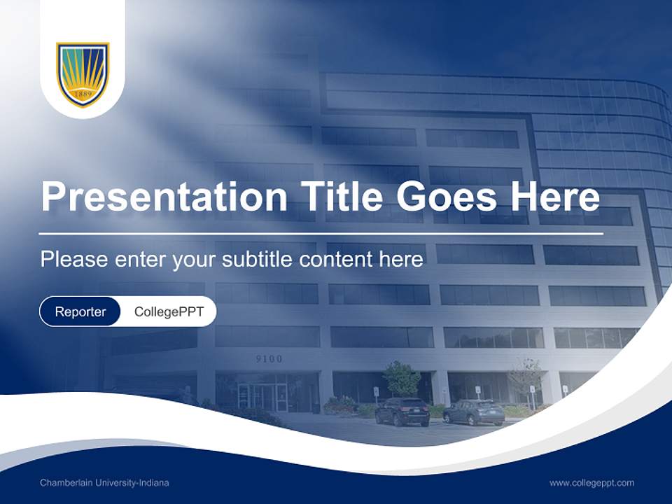 Chamberlain University-Indiana Lecture Sharing and Networking Event PPT Template4:3 ratio PPT effect preview image4