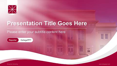 Chapman University Lecture Sharing and Networking Event PPT Template