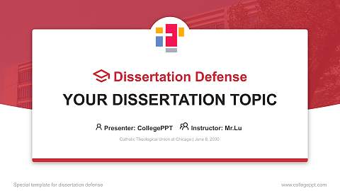Catholic Theological Union at Chicago Graduation Thesis Defense PPT Template