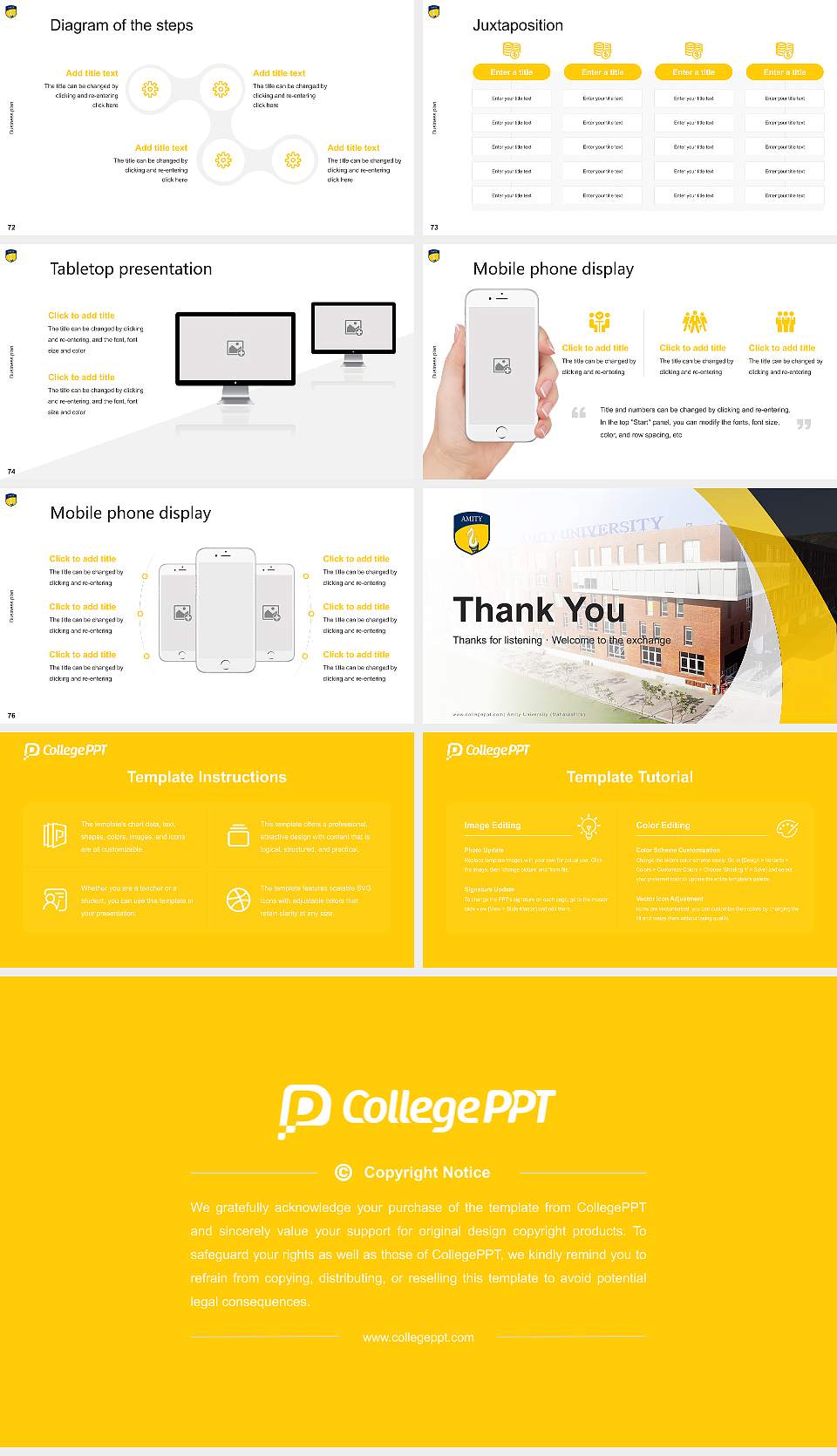Amity University (Maharashtra) Competition/Entrepreneurship Contest PPT Template16:9 ratio PPT effect preview image9