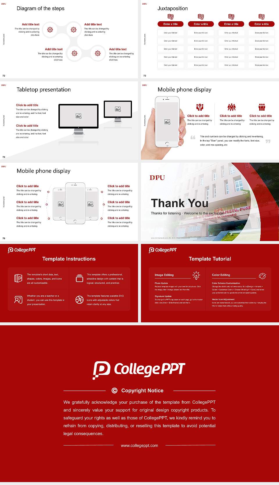 Dr. D.Y. Patil Vidyapeeth Competition/Entrepreneurship Contest PPT Template16:9 ratio PPT effect preview image9