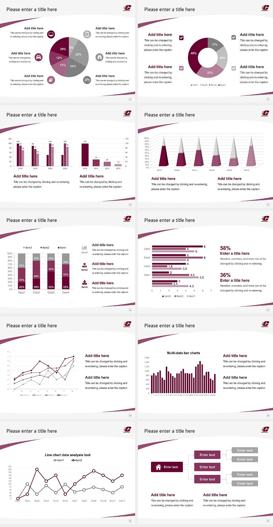 Central Michigan University Course/Courseware Creation PPT Template4:3 ratio PPT effect preview image3