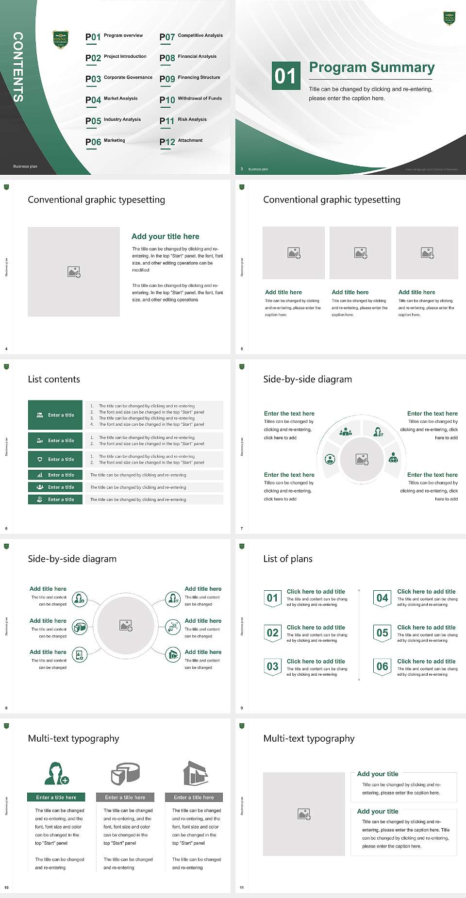 Hyderabad (Sind) National Collegiate University Competition/Entrepreneurship Contest PPT Template4:3 ratio PPT effect preview image2