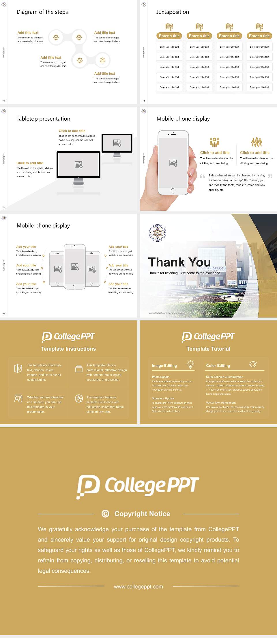 Atmiya University Competition/Entrepreneurship Contest PPT Template4:3 ratio PPT effect preview image9