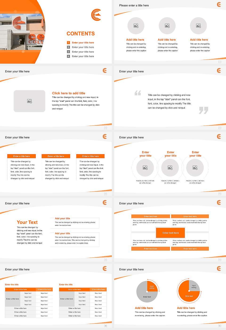 Cem College-Mayaguez Course/Courseware Creation PPT Template16:9 ratio PPT effect preview image2