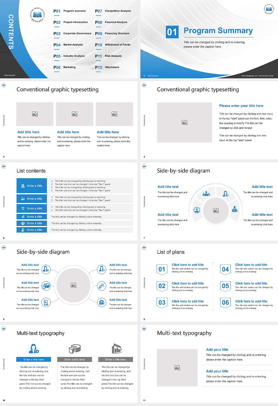 Dongyang Mirae University Competition/Entrepreneurship Contest PPT Template16:9 ratio PPT effect preview image2