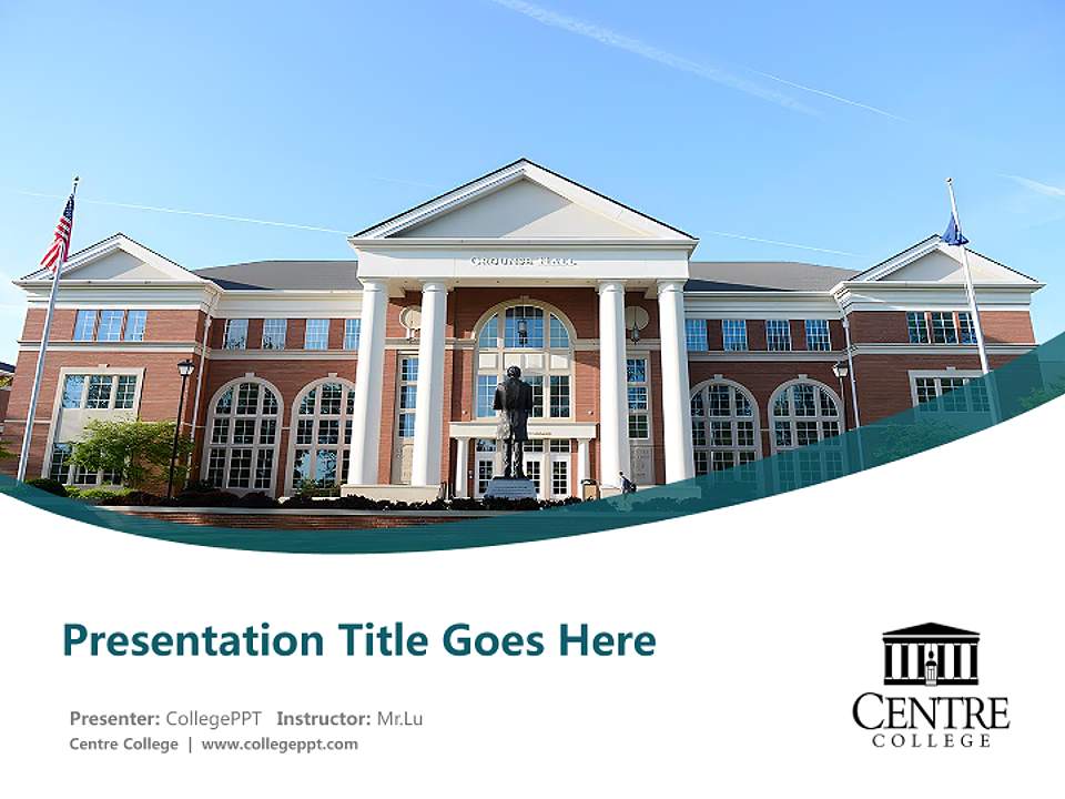 Centre College Course/Courseware Creation PPT Template4:3 ratio PPT effect preview image5