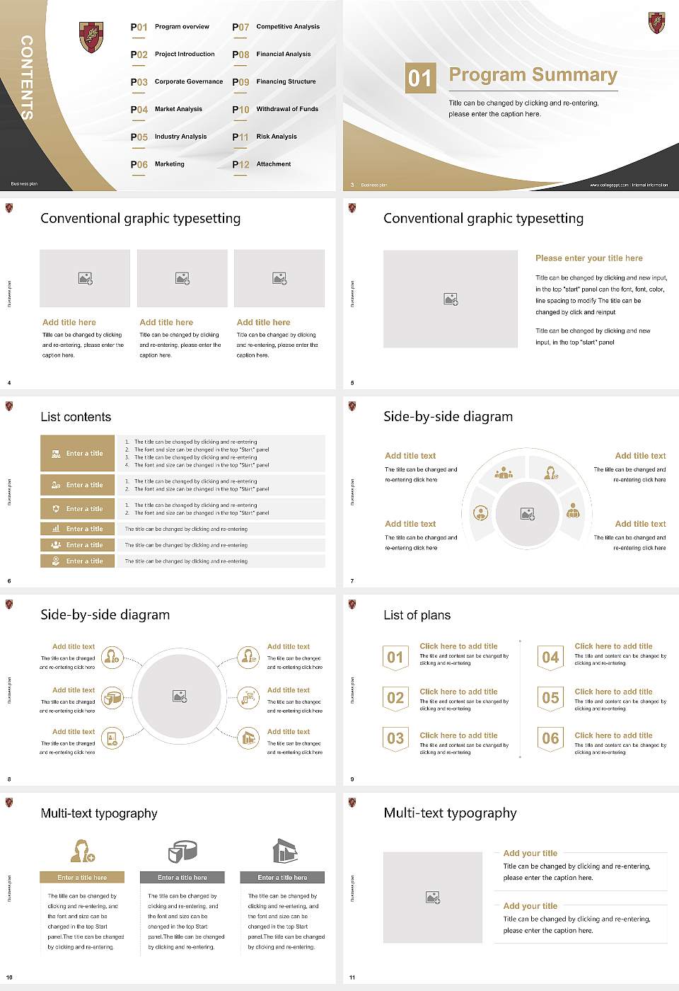 Anderson University Competition/Entrepreneurship Contest PPT Template16:9 ratio PPT effect preview image2