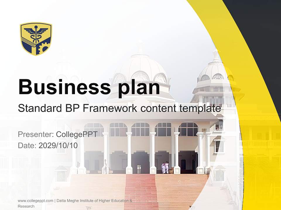 Datta Meghe Institute of Higher Education & Research Competition/Entrepreneurship Contest PPT Template4:3 ratio PPT effect preview image9