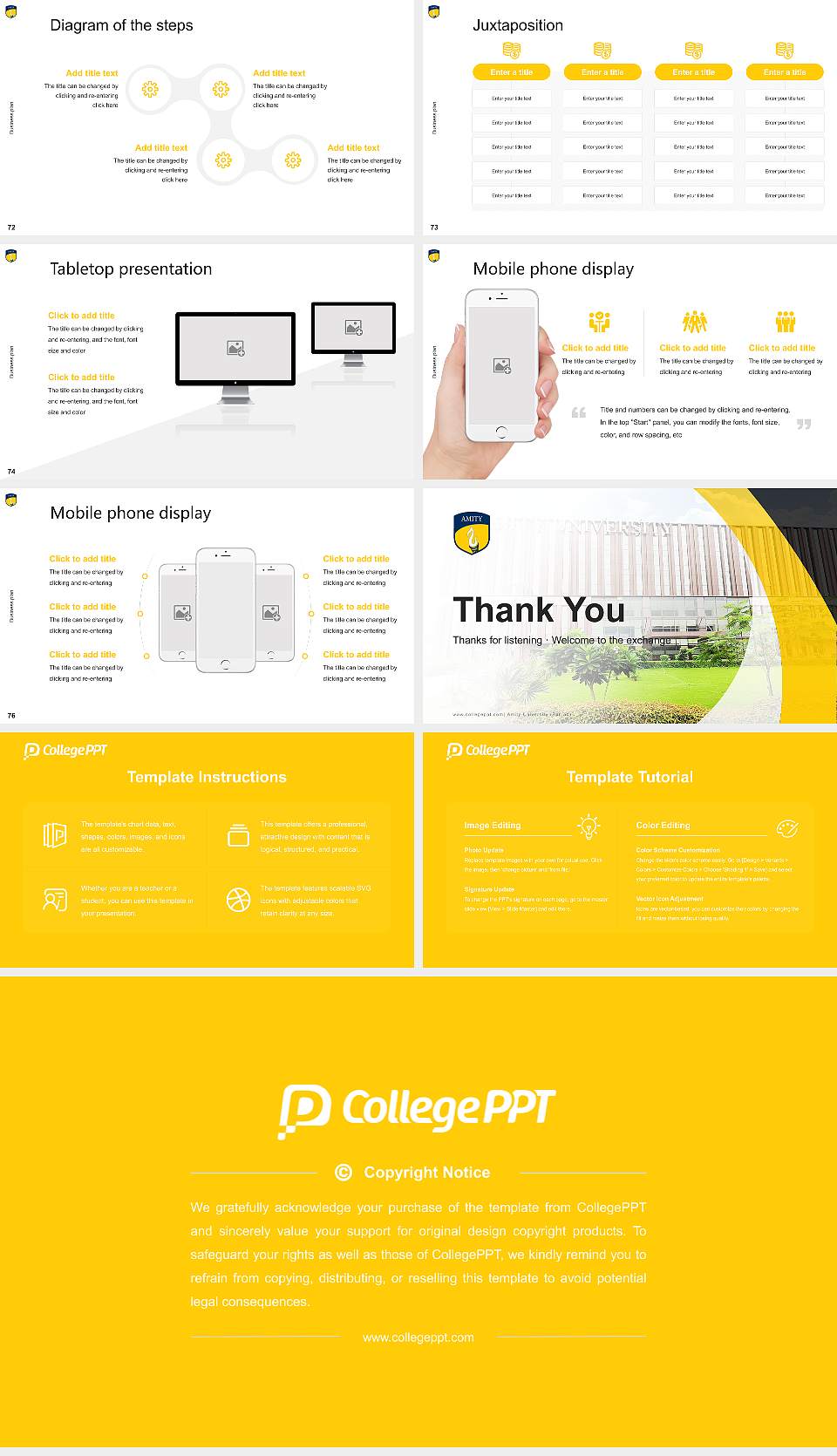 Amity University (Punjab) Competition/Entrepreneurship Contest PPT Template16:9 ratio PPT effect preview image9