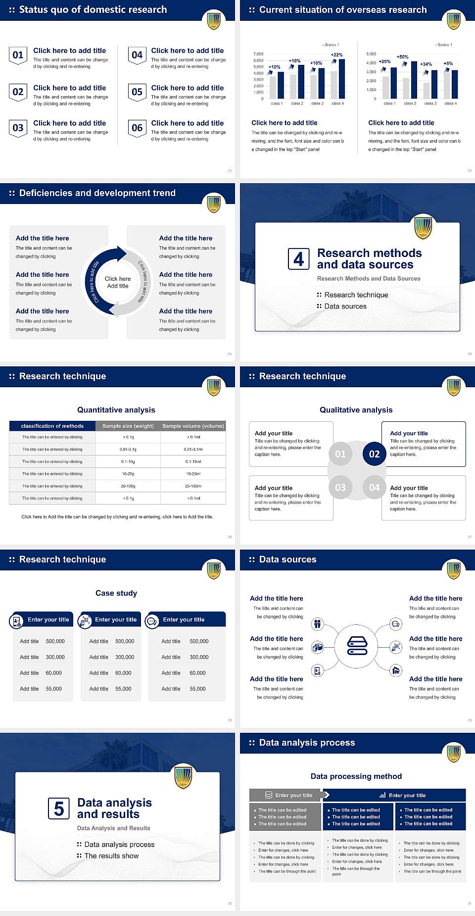 Chamberlain University – Jacksonville Graduation Thesis Defense PPT Template4:3 ratio PPT effect preview image4