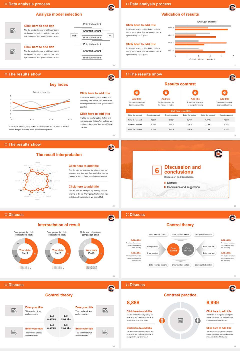Carson-Newman University Graduation Thesis Defense PPT Template16:9 ratio PPT effect preview image5