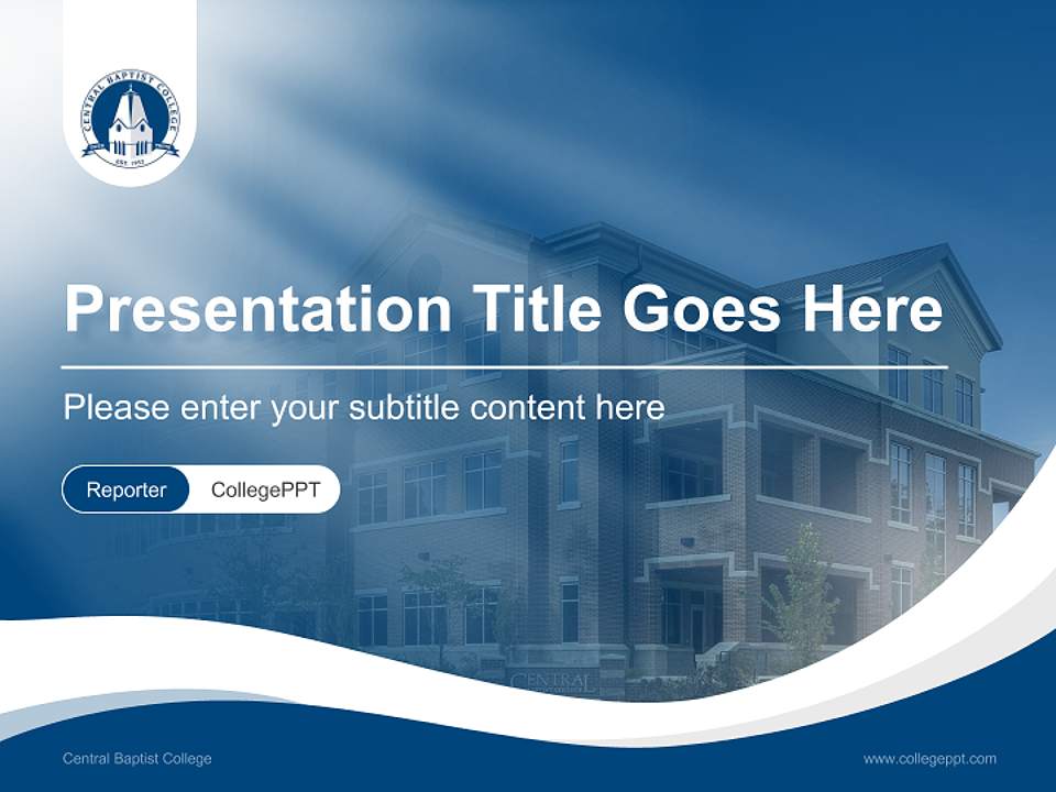 Central Baptist College Lecture Sharing and Networking Event PPT Template4:3 ratio PPT effect preview image4