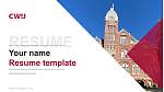 Central Washington University Resume Templat PPT