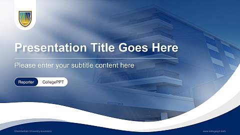 Chamberlain University-Louisiana Lecture Sharing and Networking Event PPT Template