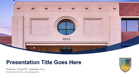 Chamberlain University Course/Courseware Creation PPT Template