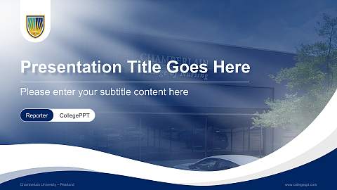 Chamberlain University – Pearland Lecture Sharing and Networking Event PPT Template