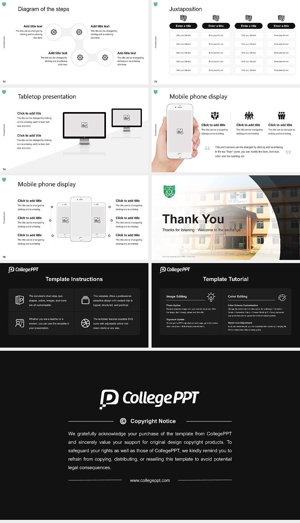 CMJ University Competition/Entrepreneurship Contest PPT Template16:9 ratio PPT effect preview image9