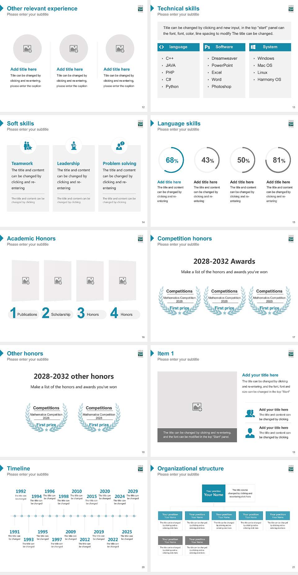 Center for Advanced Studies on Puerto Rico and the Caribbean Resume PPT Template4:3 ratio PPT effect preview image3