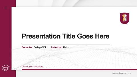 Central State University Thesis Proposal/Graduation Defense PPT Template