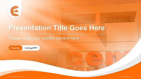 Cem College-Mayaguez Lecture Sharing and Networking Event PPT Template