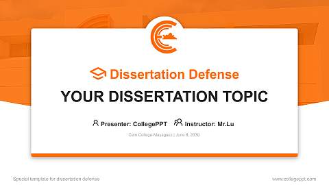 Cem College-Mayaguez Graduation Thesis Defense PPT Template