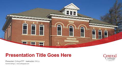Central College Course/Courseware Creation PPT Template