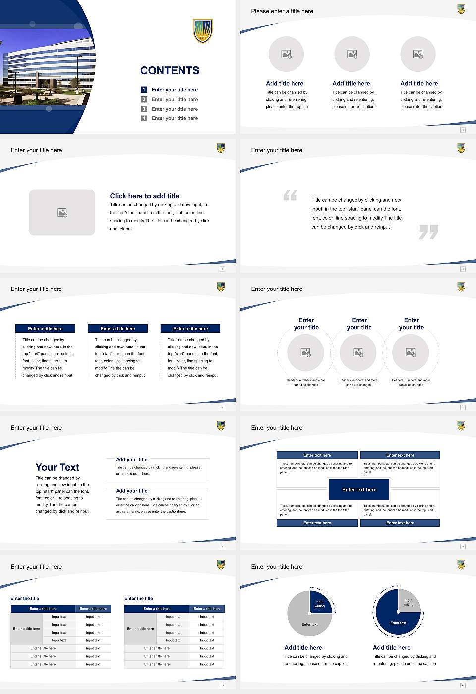 Chamberlain University – Online Course/Courseware Creation PPT Template16:9 ratio PPT effect preview image2