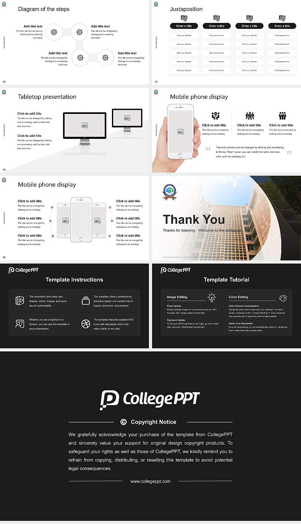 Institute of Chemical Technology Competition/Entrepreneurship Contest PPT Template16:9 ratio PPT effect preview image9