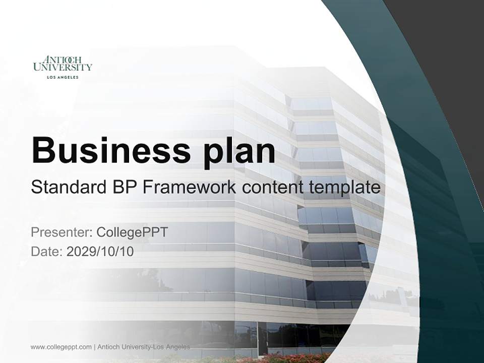 Antioch University-Los Angeles Competition/Entrepreneurship Contest PPT Template4:3 ratio PPT effect preview image9