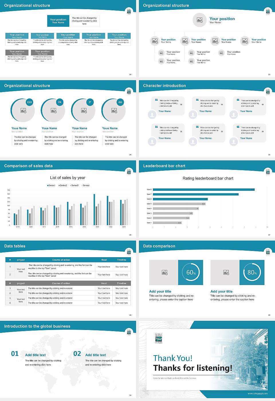 Center for Advanced Studies on Puerto Rico and the Caribbean Academic Presentation/Research Findings Report PPT Template16:9 ratio PPT effect preview image4