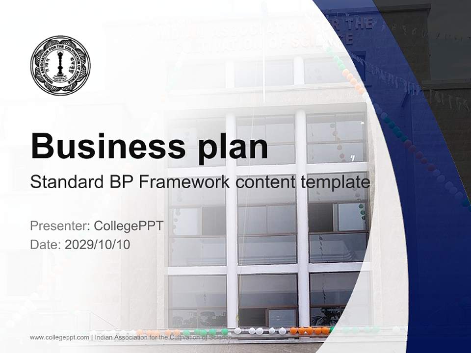 Indian Association for the Cultivation of Science Competition/Entrepreneurship Contest PPT Template4:3 ratio PPT effect preview image9