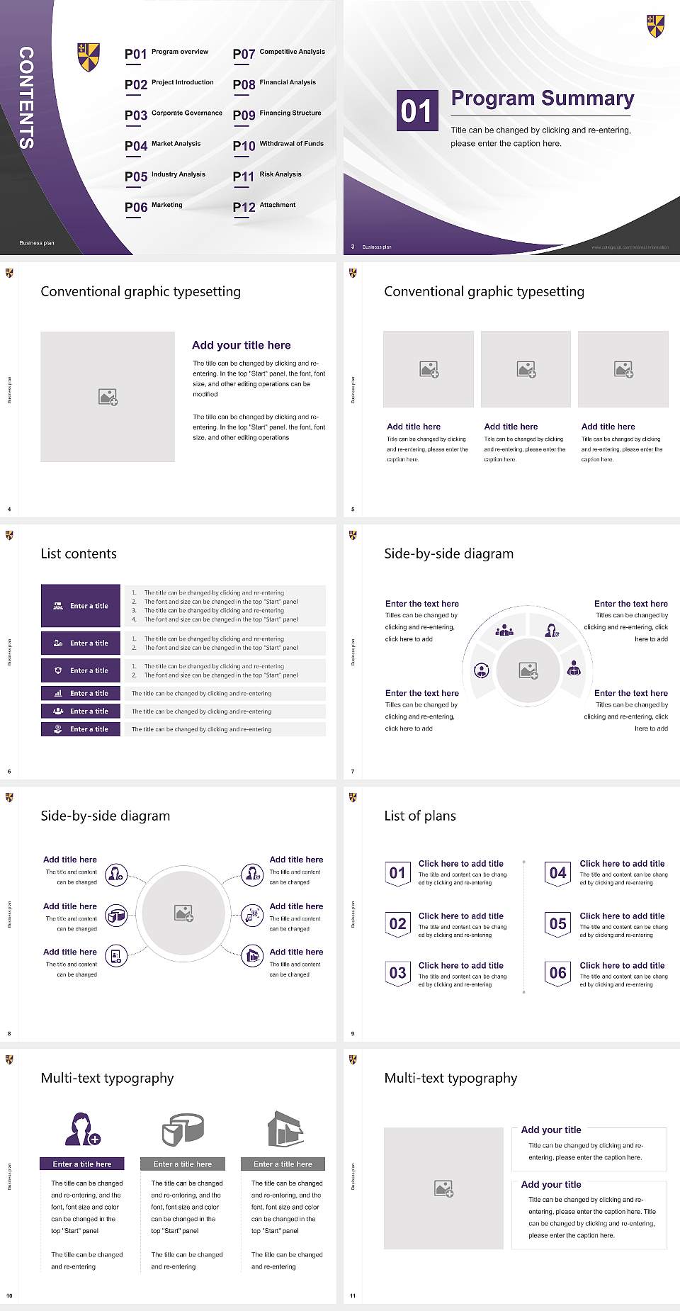 Albion College Competition/Entrepreneurship Contest PPT Template4:3 ratio PPT effect preview image2