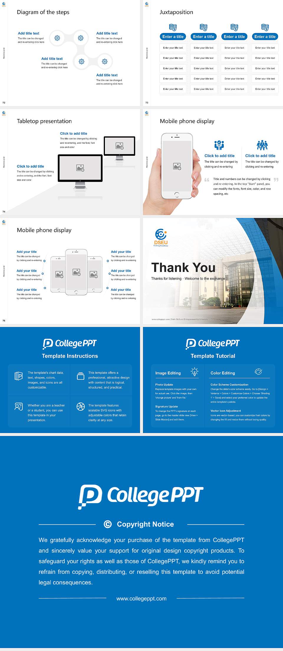 Delhi Skill and Entrepreneurship University Competition/Entrepreneurship Contest PPT Template4:3 ratio PPT effect preview image9