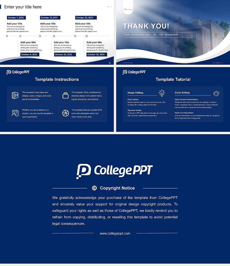 Cazenovia College Lecture Sharing and Networking Event PPT Template16:9 ratio PPT effect preview image4